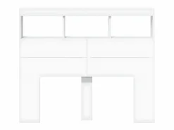 Clicnbuy Cabecero Y Puente De Cama|Cabecero de cama con LED 120x17x102 cm