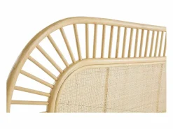 Cabecero de cama de ratán natural y mimbre 165 cm BOW^Miliboo New