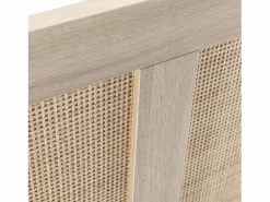 VS Venta-stock Cabecero de Cama Musa 95 x 60 cm Color Roble, ratán Natural Marru00f3n Clearance
