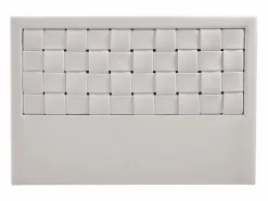 Vente-unique Cabecero de cama tejido 160 cm en terciopelo - JENNA Beige Sale