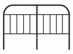 Clicnbuy Cabecero de metal 135 cm Negro Clearance
