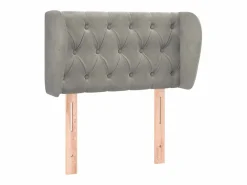 Cabecero de terciopelo claro 83x23x78/88 cm^Clicnbuy Best