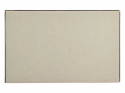 Vente-unique Cabecero Y Puente De Cama|Cabecero desenfundable de 170 cm en algodón y lino color beige y negro - CHESMA
