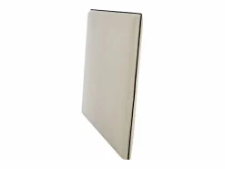 Vente-unique Cabecero Y Puente De Cama|Cabecero desenfundable de 170 cm en algodón y lino color beige y negro - CHESMA