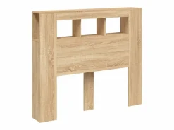 vidaxl Cabecero Y Puente De Cama|Cabecero LED madera ingeniería roble Sonoma 120x18,5x103,5 cm