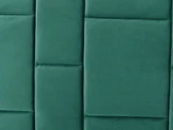 Vente-unique Cabecero moderno Hermine de 140 cm en terciopelo verde abeto Verde pino Clearance