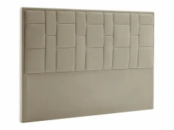 Vente-unique Cabecero moderno Hermine de terciopelo color de 160 cm Topo Discount