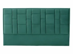Vente-unique Cabecero Y Puente De Cama|Cabecero moderno Hermine de 160 cm en terciopelo