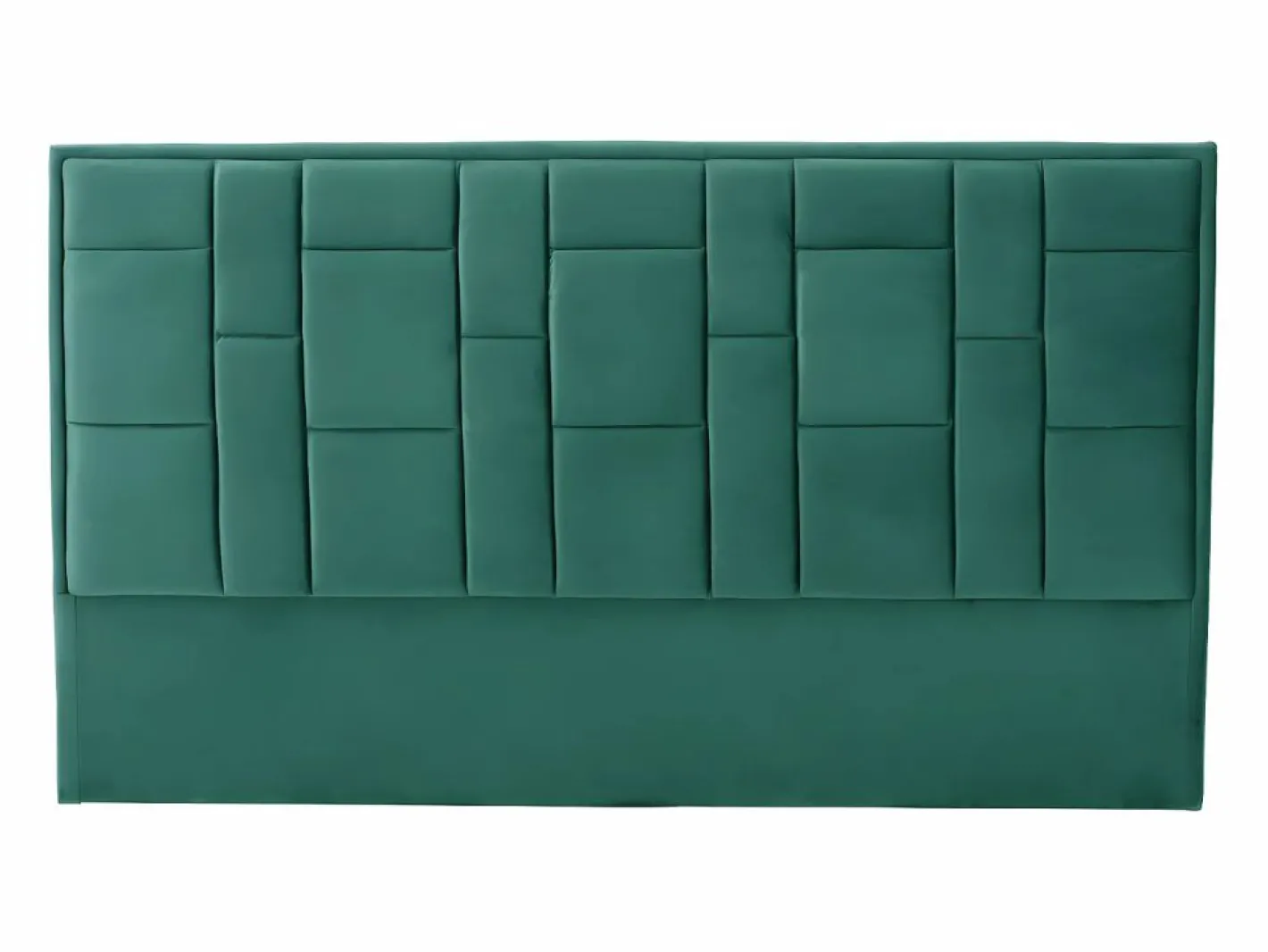 Vente-unique Cabecero Y Puente De Cama|Cabecero moderno Hermine de 160 cm en terciopelo