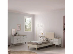 VS Venta-stock Cabecero Niebla 90x60 cm tela borreguito Beige Discount