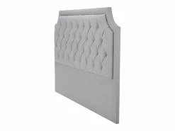 Vente-unique Cabecero tapizado 170 cm en tela gris - JOHENE Gris claro Sale