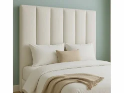 Cabecero tapizado nórdico líneas verticales tela antimanchas para cama 180 cm - 190x125 cm^Morfeo Descanso Online