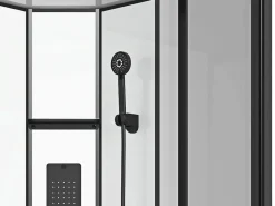 Cabina de ducha de esquina hidromasaje cuadrada, Ancho 90 x Prof. 90 x Alt. 215 cm, TANITO^Shower & Design Online