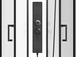 Cabina de ducha de hidromasaje en cuarto de círculo, L90 x l90 x 215 cm, SOLENA^Shower & Design New