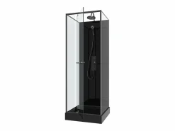 Shower & Design Cabina De Ducha|Cabina de ducha de ángulo reversible, con plato de ducha, Ancho 90 x An90 x Al213/232 cm, DAMILU
