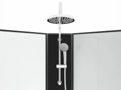 Cabina de ducha de ángulo hidromasaje, Ancho 80 x 80 x Alt. 225 cm, KIVORA^Shower & Design Clearance