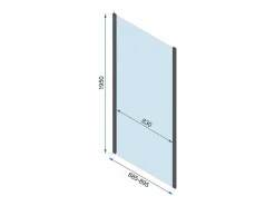 Rea Cabina De Ducha|Cabina De Ducha De Pared Rapid Swing Chrome 100X80