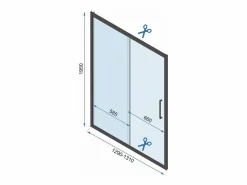 Cabina De Ducha De Pared Rapid Slide Chrome 100X80^Rea Outlet