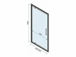 Cabina De Ducha De Pared Rapid Swing 120X80 Chrome^Rea Discount