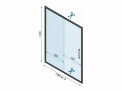 Rea Cabina De Ducha|Cabina De Ducha De Pared Rapid Slide Chrome 150X80