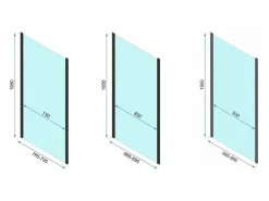 Cabina De Ducha Esquinera Rapid Swing 120X80 Chrome^Rea Best
