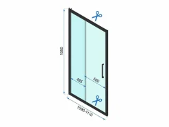 Rea Cabina De Ducha Esquinera Rapid Slide 160X180 Chrome Gris Hot