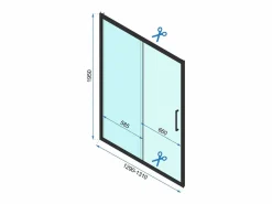 Rea Cabina De Ducha Esquinera Rapid Slide 160X180 Chrome Gris Hot