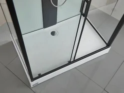 Cabina de ducha hidromasaje, lluvia tropical y ducha de mano PRIMEA - 120 x 80 x 215 cm^Shower & Design Outlet