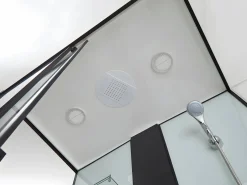 Cabina de ducha hidromasaje, lluvia tropical y ducha de mano PRIMEA - 120 x 80 x 215 cm^Shower & Design Outlet