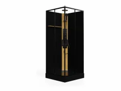 Shower & Design Cabina De Ducha|Cabina de ducha hidromasaje con panel de bambú - L90 x l90 x H225 cm - DESULO