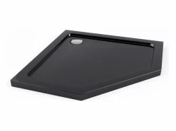 Rea Cabina De Ducha Diamond 80X80 Black + Plato De Ducha Savoy White Negro Sale