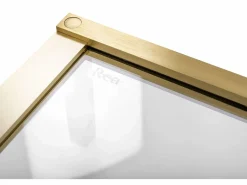 Rea Cabina De Ducha Hugo 80X80 Brush Gold Dorado Clearance