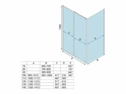 Cabina De Ducha Primo Slide 130X90 Chrome^Rea Discount
