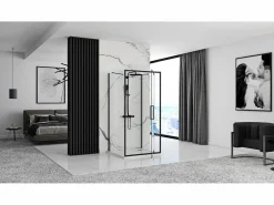 Rea Cabina De Ducha|Cabina De Ducha Rapid Swing 90x80 Black
