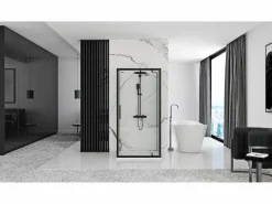 Cabina De Ducha Rapid Swing 100x90 Black^Rea Hot