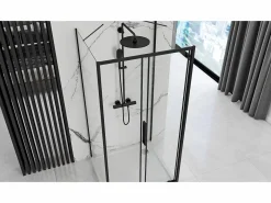 Rea Cabina De Ducha|Cabina De Ducha Rapid Slide 140x80 Black
