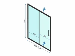 Rea Cabina De Ducha|Cabina De Ducha Rapid Slide 140x80 Black