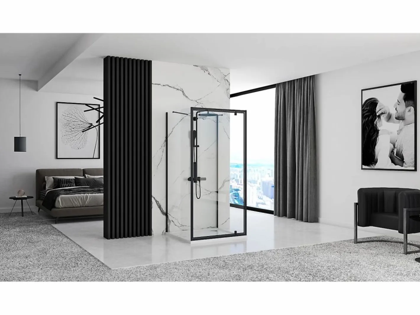 Rea Cabina De Ducha|Cabina De Ducha Rapid Swing 120x80 Black