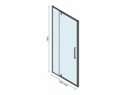 Rea Cabina De Ducha|Cabina De Ducha Rapid Swing 120x80 Black