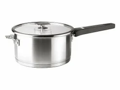Lacor Cacerola de acero inoxidable desmontable de 18 cm con sistema Click & Lock - Colección Combi de Gris Discount
