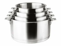 Lacor Cacerola de acero inoxidable desmontable de 18 cm con sistema Click & Lock - Colección Combi de Gris Discount