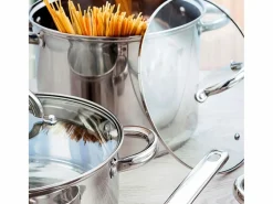 Cacerola Ottawa Quid con tapa acero inox Ø18 cm Plateado