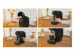 BOSCH Pequeño Electrodoméstico|Cafetera multibebidas Tassimo T11 Style, negra - 1400 W