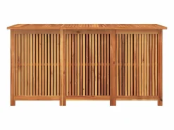 vidaxl Caja de almacenaje de jardín madera maciza acacia 150x80x75 cm Color natural claro New