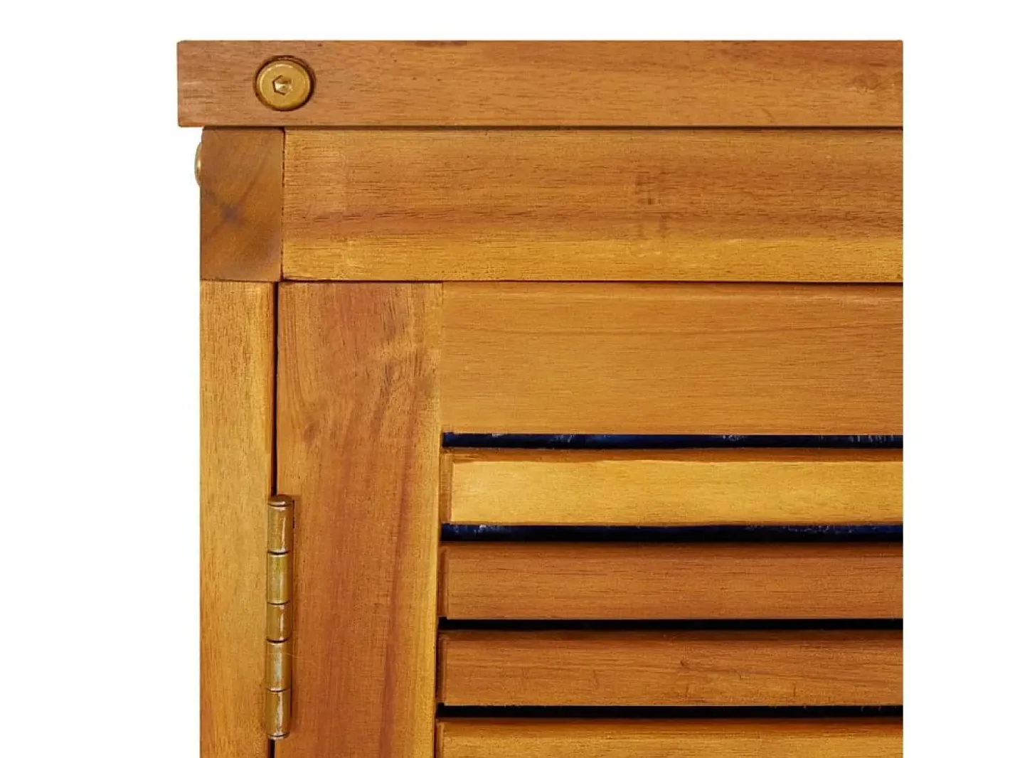 Caja de almacenaje de jardín madera maciza acacia 280x87x104 cm^vidaxl