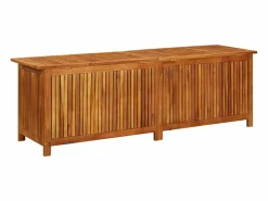 Caja de almacenaje de jardín madera maciza acacia 175x50x58 cm^vidaxl