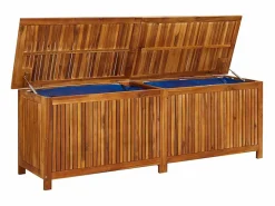 Caja de almacenaje de jardín madera maciza acacia 175x50x58 cm^vidaxl