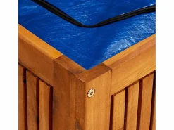 Caja de almacenaje de jardín madera maciza acacia 175x50x58 cm^vidaxl
