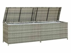 Caja de almacenaje de jardín ratán sintético 200x50x60 cm^vidaxl Hot