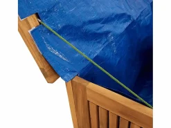 Caja de almacenaje de jardín madera maciza acacia 75x75x58 cm^vidaxl